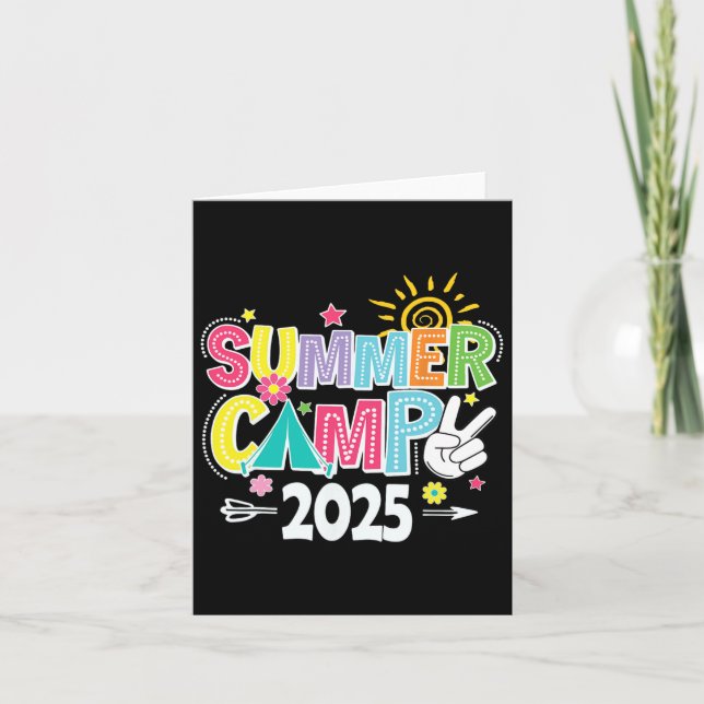 2025 Summer Camp 2025 Summer Vacation Matching Fam Card (Front)