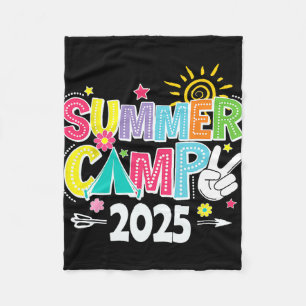 2025 Summer Camp 2025 Summer Vacation Matching Fam Fleece Blanket
