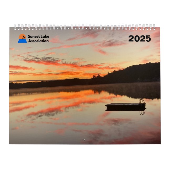 2025 Sunset Lake Calendar (Cover)
