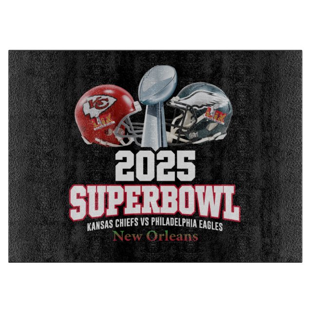 2025 Super Bowl Showdown Cutting Board (Front)