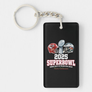 2025 Super Bowl Showdown  Key Ring