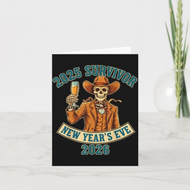 2025 Survivor New Year's Eve 2026  Card (Front)