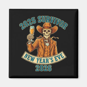 2025 Survivor New Year's Eve 2026  Magnet