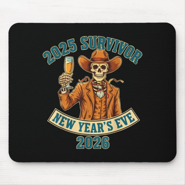 2025 Survivor New Year's Eve 2026  Mouse Mat (Front)