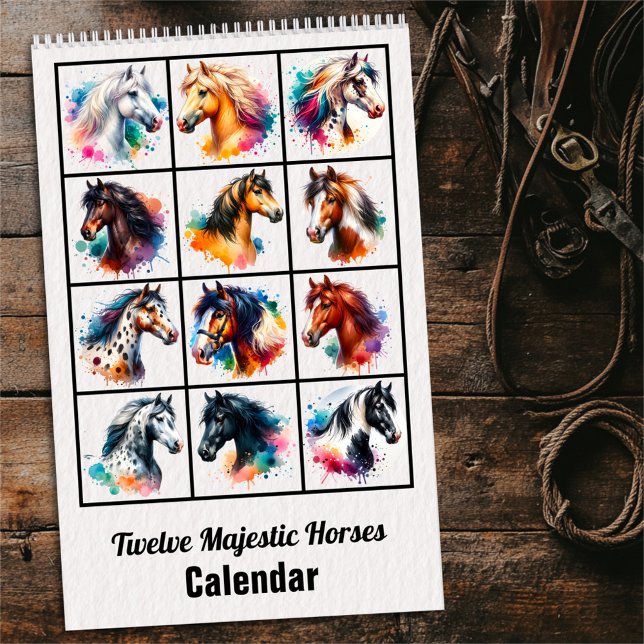 2025 Twelve Majestic Horses Calendar (Creator Uploaded)