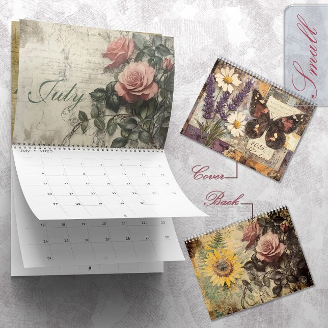2025 Vintage Floral Junk Journal Calendar (Creator Uploaded)