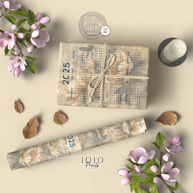 2025 Vintage Floral Junk Journal Tissue Paper (2025 Vintage Floral Junk Journal Tissue Paper)