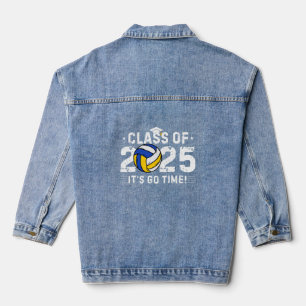 2025 Volleyball Player- Class of 2025 -Graduation Denim Jacket