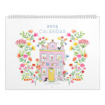 2025 Wall Calendar / Large 11"h x 14.25"w