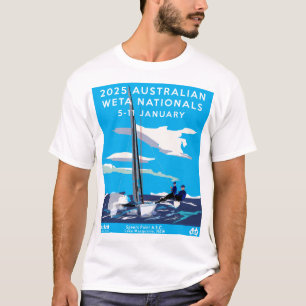 2025 Weta Nationals T-Shirt - White/Black/Blue