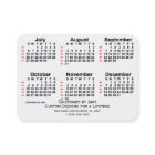 2025 White 52 Week Calendar by Janz Business Cards