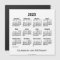 2025 White Calendar by Janz 5x5 Magnet