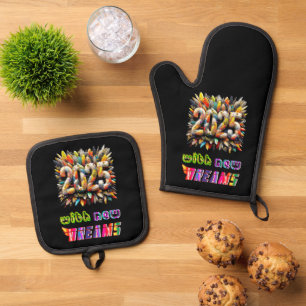 2025 With New Dreams Oven Mitt & Pot Holder Set