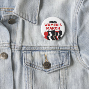 2025 Women’s March Equality Empowerment Women 6 Cm Round Badge
