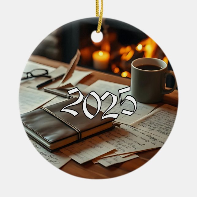 2025 Writer Ceramic Tree Decoration (Front)