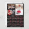 2025 Year Calendar Black Red Personalised Photo