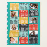 2025 Year Monthly Calendar Modern 12 Photo Collage Planner<br><div class="desc">Add some mid-century modern coolness to your life with this gorgeous 2025 calendar planner that includes room for 12 of your custom photos. On the inside, these planners have pages for you to organise your weeks and months. With the addition of the yearly calendar cover, you'll be able to see...</div>