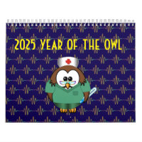 2025 year of the owl calendar