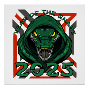 2025 YEAR OF THE SNAKE chinese new year gift idea Poster