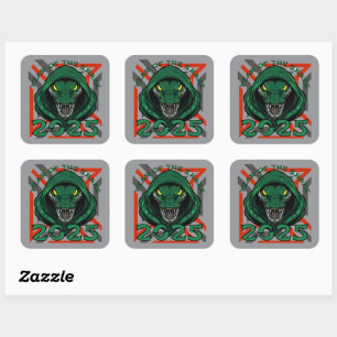 2025 YEAR OF THE SNAKE chinese new year gift idea Square Sticker