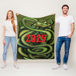 2025 Year of the Snake Fleece Blanket
