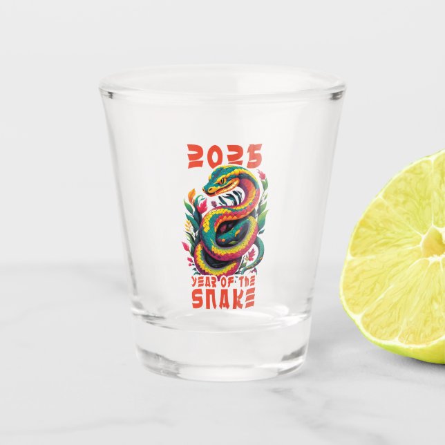 2025 Year Of The Snake Shot Glass (Front)