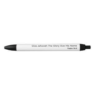 2025 Year Text JW Black Ink Pen