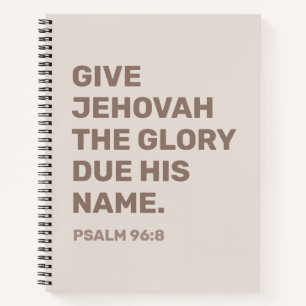 2025 Year Text Notebook Psalm 96:8 JW Notebook
