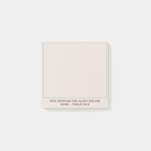 2025 Year Text Psalm 96:8 JW Post-it Notes