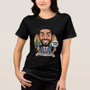 2025 Zohran Mamdani New York City Tri-Blend Shirt