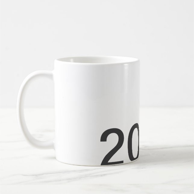 2026 2027 2028 name title here year bold letter  coffee mug (Left)