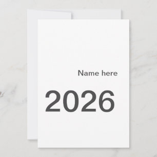 2026 2027 2028 name title here year bold letter  invitation