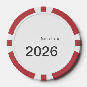 2026 2027 2028 name title here year bold letter poker chips