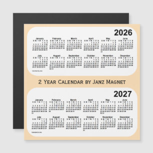 2026-2027 Wheat 2 Year Calendar by Janz Magnet