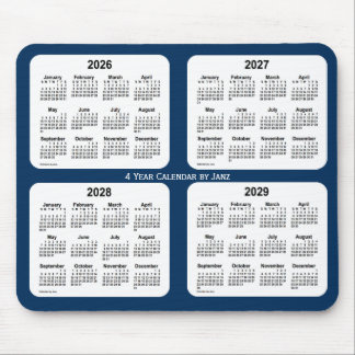 2026-2029 Police Box Blue 4 Year Calendar by Janz Mouse Mat
