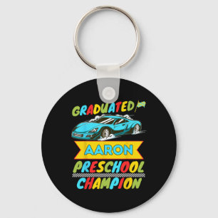 2026 Aaron Personalised Last Day Of Preschool Grad Key Ring