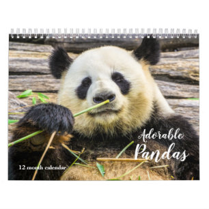 2026 Adorable Pandas Calendar