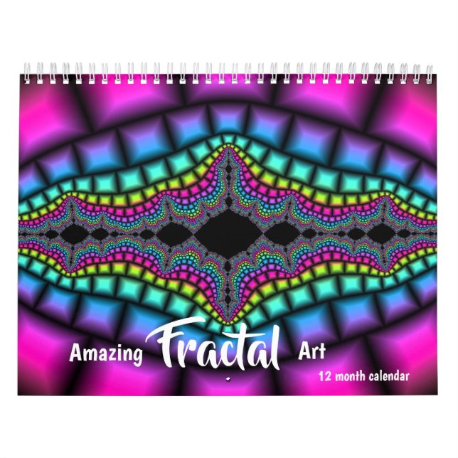 2026 Amazing Fractal Art Psychedelic Calendar (Cover)