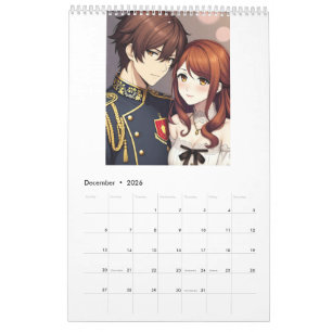 2026 Anime Calendar (Images created by Grok)