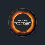 2026 Annular Ring of Fire Solar Eclipse Magnet<br><div class="desc">The next major solar eclipse is the annular solar eclipse on Tuesday, February 17, 2026. It will be visible in the Southern Ocean and remote parts of Antarctica, with partial views in southern Africa and the southern tips of South America. The peak duration will occur for about 2 minutes and...</div>