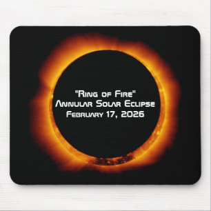 2026 Annular Ring of Fire Solar Eclipse Mouse Mat