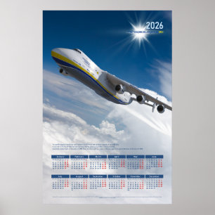 2026 Antonov An-225 Mriya Tribute Poster Calendar