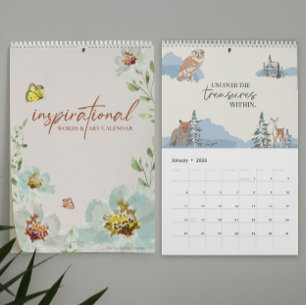 2026 Artist Lorena Depante Quote 12 month US  Calendar