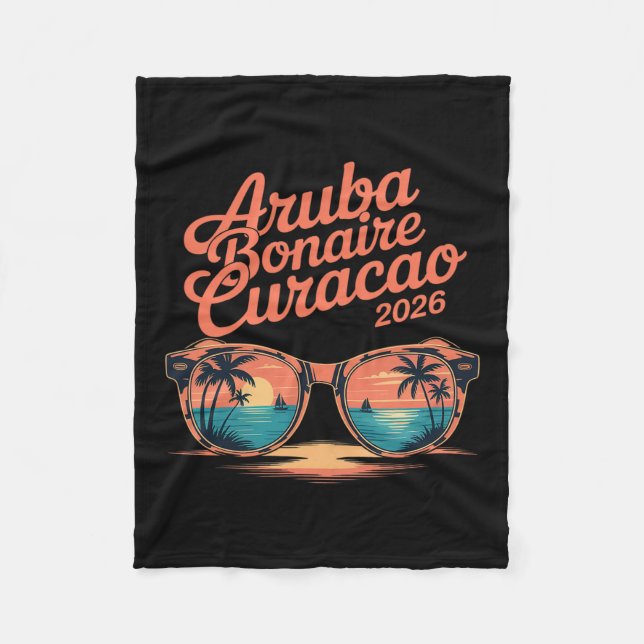 2026 Aru Bonaire Curacao Family Vacation Friends G Fleece Blanket (Front)