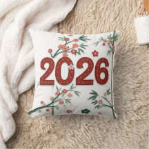 2026 Bamboo Numbers with Cherry Blossoms 