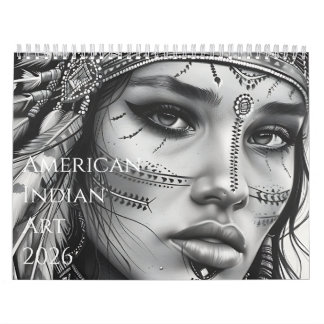 2026 Beautiful American Indian Artwork Calendar