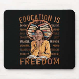 2026 Black History Month Education Is Freedom Blac Mouse Mat