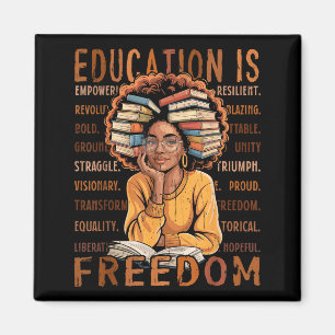 2026 Black History Month Shirt For Women I Am Blac Magnet