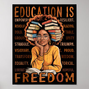 2026 Black History Month Shirt For Women I Am Blac Poster