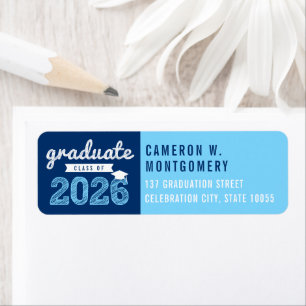 2026 Blue Bold Sketch Modern Graduation Address
